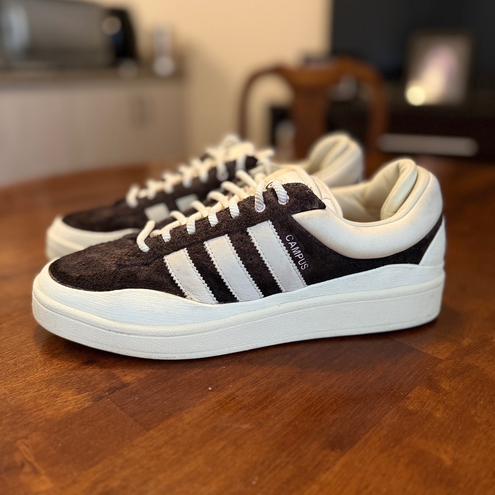 Adidas Campus Bad Bunny The Last Campus Mens 9.5 Brown Pink ID2534 Suede Sneaker